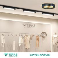 Gambar Paket lampu sorot rel tracklight 1 set isi 2 bar light 20 watt - Model A Hitam, Warmwhite dari TERAS ELEKTRIK undefined 4 Tokopedia