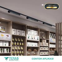 Gambar Paket lampu sorot rel tracklight 1 set isi 2 bar light 20 watt - Model A Hitam, Warmwhite dari TERAS ELEKTRIK undefined 5 Tokopedia