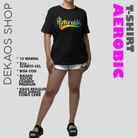 Gambar KAOS SENAM WANITA / KAOS OLAHRAGA WANITA / 2908 AEROBIC RAINBOW - Hijau Army, L dari Dekaosshop undefined 3 Tokopedia