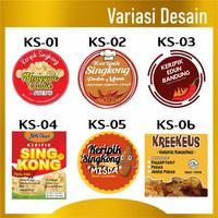 Gambar Stiker Label Logo Kemasan Jualan Produk Keripik Singkong Gratis Desain - KS-05, Vinyl dari STIKER LABEL PRODUK KEMASAN undefined 2 Tokopedia