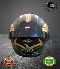 Gambar HELM FULL FACE KYT TT COURSE FLAT&PIN LOCK READY MARVEL LOKI (DS) - M dari Hensa Store_NEW undefined 5 Tokopedia