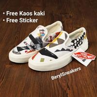 Gambar ORIGINAL Vans Slip On X Moma Offwhite Premium Terlaris Import BNIB - Moma Offwhite, 36 dari intanhi undefined 1 Tokopedia