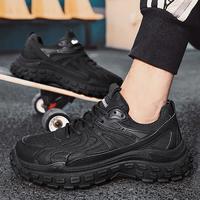 Gambar Sepatu Sneakers Pria Running Olahraga Jogging Hitam Import Original - Hitam, 41 dari SEPATUY_NEW undefined 3 Tokopedia