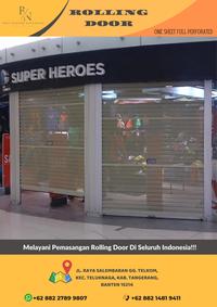 Gambar Rolling door pintu toko one sheet 0,45mm full perforated rolling door dari Rollingdoor Nusantara undefined 4 Tokopedia