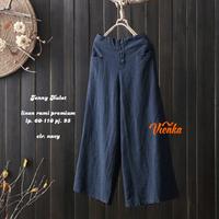 Gambar Celana Kulot Wanita Panjang Linen Rami Premium Pinggang 60-110|Jeny - Coffee dari Shabhicollection undefined 1 Tokopedia
