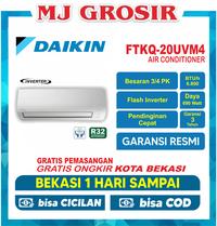 Gambar AC DAIKIN FTKQ 20 UVM4 RKQ 3/4 PK + PASANG R32 FLASH INVERTER LOW WATT - DUS BAWAAN dari MJ GROSIR ELEKTRONIK undefined 1 Tokopedia
