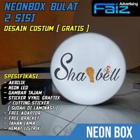 Gambar neon box bulat 2 sisi 30cm dari Faiz Adv undefined 5 Tokopedia