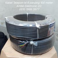 Gambar kabel telepon murah isi 6 panjang 100 meter dari Amtel Electronik undefined 1 Tokopedia