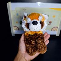 Gambar Boneka Panda Merah Red Mata keras Duduk Original Lembut Cantik Lucu B dari Mainboneka.id undefined 4 Tokopedia