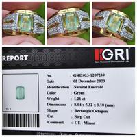 Gambar Batu Zamrud Green Emerald Beryl Minor Memo 1.21 crt dari AZHAR GEMSTORE undefined 1 Tokopedia