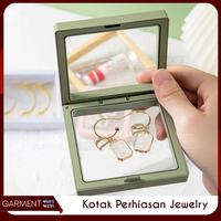 Gambar Kotak Penyimpanan Perhiasan Transparan Anti Debu Box Kalung Cincin - KECIL, PUTIH dari GarmentMarts undefined 3 Tokopedia