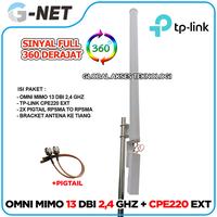 Gambar Antena Wifi Omni Mimo 13 dBi 2.4 Ghz 360 & TP Link CPE220 EXT 300 Mbps dari GLOBAL AKSES TEKNOLOGI_NEW undefined 1 Tokopedia