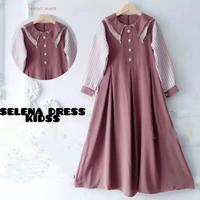 Gambar Gamis anak perempuan SELENA KIDS umur 7-10 -11-16 thn - navy, XL dari Gunamekar fashion undefined 2 Tokopedia