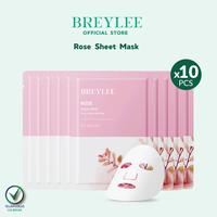 Gambar BREYLEE Sheet Mask Rose Hydrating - Menyegarkan & Melembabkan (10pcs) dari BREYLEE.ID undefined 1 Tokopedia