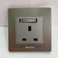 Gambar BOTON STOP KONTAK AC GREY SILVER MEWAH SNI  COLOKAN AC SOCKET AC dari PUSAT LISTRIK JAKARTA KENARI undefined 1 Tokopedia
