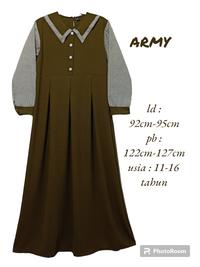 Gambar Gamis anak perempuan SELENA KIDS umur 7-10 -11-16 thn - navy, XL dari Gunamekar fashion undefined 4 Tokopedia