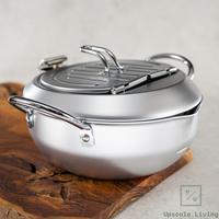Gambar Deep Fryer Yoshikawa Mirakutei III Deep Frying Pot 20cm IH Compatible dari Upscale Living undefined 2 Tokopedia