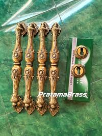 Gambar 4 pcs - Kunci Pintu Rumah / Handle Pintu Kuningan Motif Telpon 38 cm dari PRATAMA BRASS undefined 3 Tokopedia