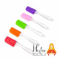 Gambar Spatula Silikon Mini Food Grade Silicone Gagang Bening Baking Scrapper - Biru, S dari HESTIA HOME OFFICIAL undefined 1 Tokopedia