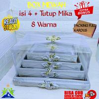 Gambar Kotak Seserahan 1 set isi 3 Box Hantaran Tempat Mahar Pernikahan - Putih dari DUATIGACRAFT undefined 2 Tokopedia