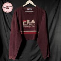 Gambar PRELOVED SWEATER FILA VINTAGE - SWEATER CROP - CREWNECK CROP TOP dari FIREFLOWER STORE undefined 1 Tokopedia