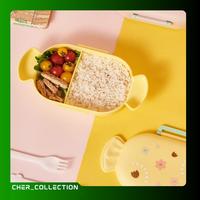 Gambar KOTAK MAKAN PERMEN / LUNCHBOX 2 SEKAT/ LUNCH BOX LUCU CANDY - 6718 - Ungu dari La Royale undefined 3 Tokopedia