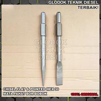 Gambar Mata Bor Bobok Beton Pipih & Lancip Jack Demolition Hammer PH 65 PH65 - CHISEL (PIPIH) dari Glodok Diesel undefined 1 Tokopedia