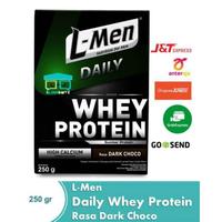 Gambar L-Men DAILY 250 GR DARK CHOCOLATE Whey Protein Susu Lmen Suplemen - Box Utuh 250gr dari hendar_store undefined 1 Tokopedia
