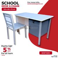 Gambar Meja Kursi Guru 120 x 80 x 70 cm meja guru besi blockboard hpl - Ekspedisi Lain dari Meja Kursi Belajar Sekolah undefined 1 Tokopedia