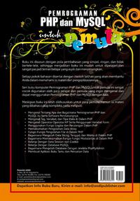 Gambar Buku Pemrograman PHP Dan MySQL Untuk Pemula dari Buku ID undefined 3 Tokopedia