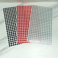 Gambar Label Sticker Bulat 8 mm VISION Stiker Hitam Merah Silver Abu dll - 1 warna /bungkus 5 lembar dari Mulia Karya MK undefined 4 Tokopedia
