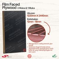 Gambar TRIPLEX FILM 12MM 122 CM X 244 CM 1 SISI - 12 mm dari Mujur Triplek undefined 2 Tokopedia