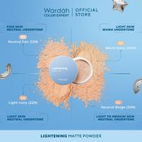 Gambar WARDAH Lightening Matte Powder | Loose Powder | Bedak Tabur 20gr SPF 1 - 01. N.Fair(12N) dari Mega Beauty Fashindo undefined 4 Tokopedia