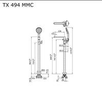 Gambar SHOWER STANDING BATHUB TOTO TX 494 MMC FLOOR STANDING SHOWER TOTO TX49 dari ARsanitary undefined 2 Tokopedia