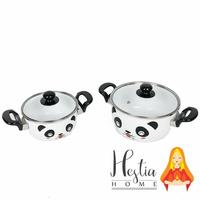 Gambar Terlaris Tani Panci Hello Panda 18 24 cm Stainless Steel Tutup Kaca - 18cm dari TANIJAKET44 undefined 2 Tokopedia