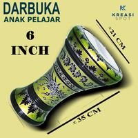 Gambar Alat Musik Darbuka Hadroh Murah Asli 8 Inc Marawis Rebana Bahan Kayu - BATU BATIK, 8 INCH dari Kreasi Spot undefined 3 Tokopedia