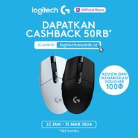 Gambar Logitech G304 Lightspeed Mouse Gaming Wireless 12K DPI - Free Merch - Putih dari Logitech G Official undefined 1 Tokopedia