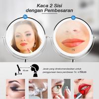 Gambar Kaca Cermin Makeup LED Wastafel Tempel Dinding Kamar Mandi 7X Folding - 7X Led dari insideflow id undefined 3 Tokopedia