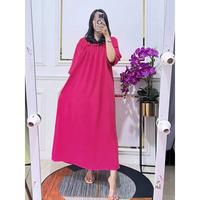 Gambar Daster Long Fuji Panjang Cringkle Lengan 3/4 Ld 120 - dasti ping, All Size dari OTshoop undefined 3 Tokopedia