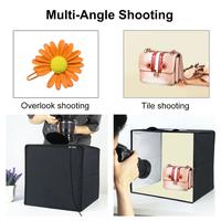 Gambar Mini Photo Studio Fotobox LED 3in1 Color With 6 Backdrop 30x30x30 dari Boms Collection undefined 3 Tokopedia
