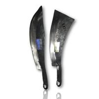 Gambar golok parang baja gagang besi cincang daging/tulang - UJUNG PETAK dari Hayat.Online undefined 5 Tokopedia