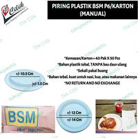 Gambar piring+plastik+BSM+P6+kemasan+alas+makanan+nasi+dimsum+mie+snack+kue dari TBK Cilik undefined 1 Tokopedia