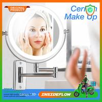 Gambar Kaca Cermin Makeup LED Wastafel Tempel Dinding Kamar Mandi 7X Folding - 7X Led dari insideflow id undefined 1 Tokopedia