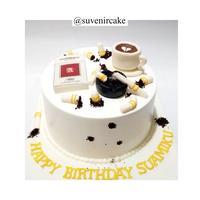 Gambar cake coffee/coffee cake/kue ulang tahun kopi/kue ultah kopi/kopi - Coklat, 18cm dari Suvenir Cake undefined 1 Tokopedia