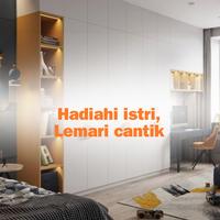 Gambar lemari pakaian custom di kramat jati jakarta timur dari Mozaik Furniture | Design Interior and Custom Furniture undefined 1 Tokopedia