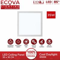 Gambar Ecova Lampu Led Panel 35 Watt Downlight Ceiling Plafon 30 x 30 Cm 35W - Tanpa Bubble dari Sumber Berkat TL undefined 1 Tokopedia