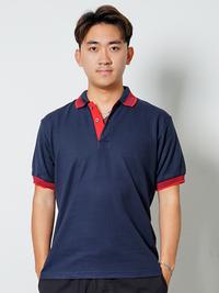 Gambar Andre Michel Kaos Polo Shirt Lengan Pendek Navy Lis Merah 922 4 - M dari Eros Garment undefined 2 Tokopedia