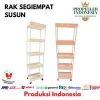 Gambar Rak Plastik Serbaguna 5 Susun Tipe Persegi Rak Dorong 847 - Cream dari propellerindonesia undefined 2 Tokopedia
