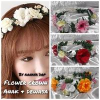 Gambar Flower Crown Bunga Besar Bando Mahkota Tiara Rambut Hiasan Kepala - mix warna dari Kanaya dap 123 undefined 1 Tokopedia