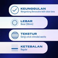 Gambar Durex Mutual Pleasure 3s x 5pcs  - Kondom Gerigi + Tahan Lama Pria dari Durex Store undefined 4 Tokopedia